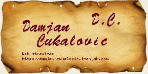 Damjan Čukalović vizit kartica